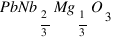 PbNb_{2/3}Mg_{1/3}O_3