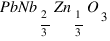 PbNb_{2/3}Zn_{1/3}O_3